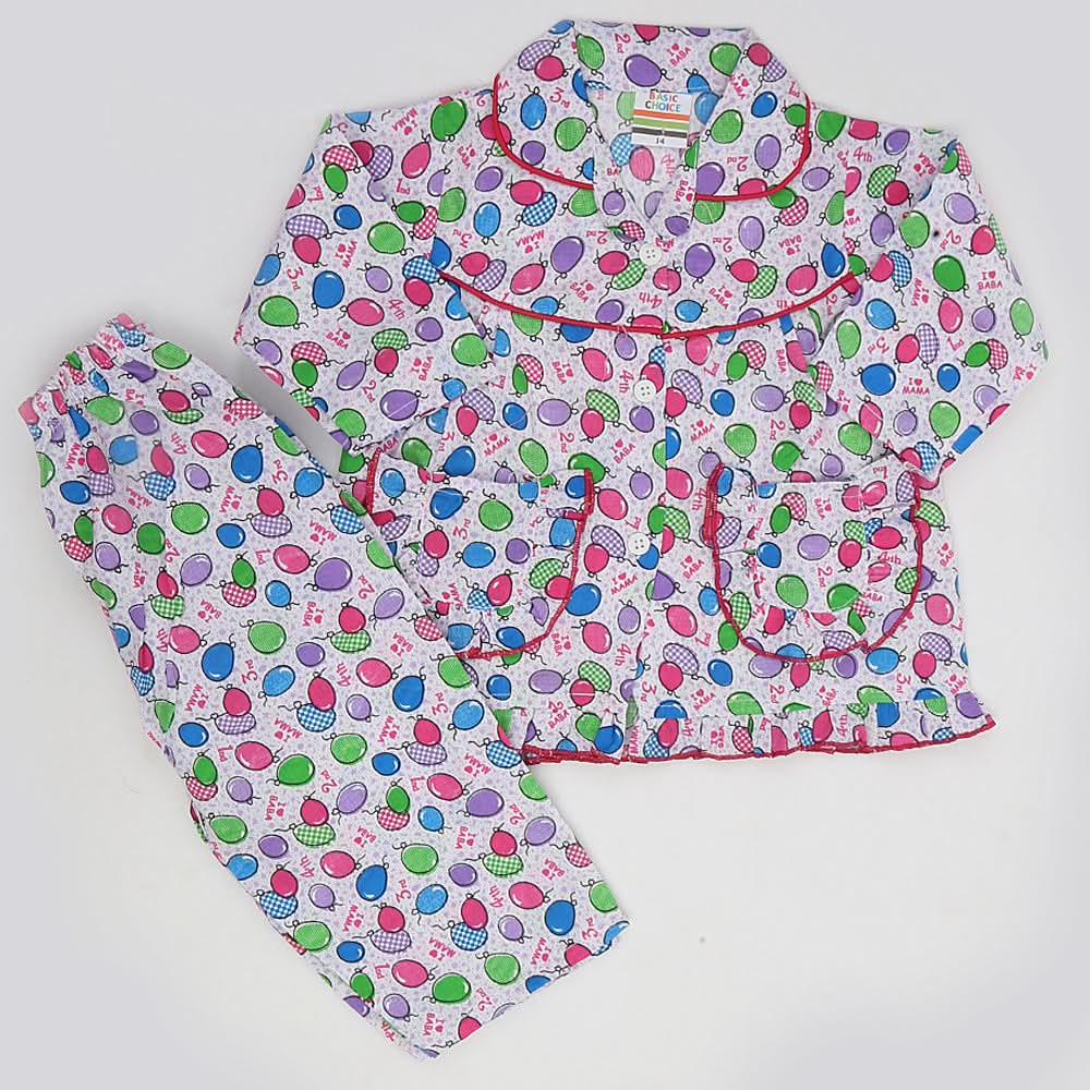 Girls Night Suit - Purple, Kids, Girls Sets And Suits, Chase Value, Chase Value