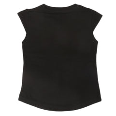 Girls Half Sleeves T-Shirts  4029 - Black, Kids, Girls T-Shirts, Chase Value, Chase Value