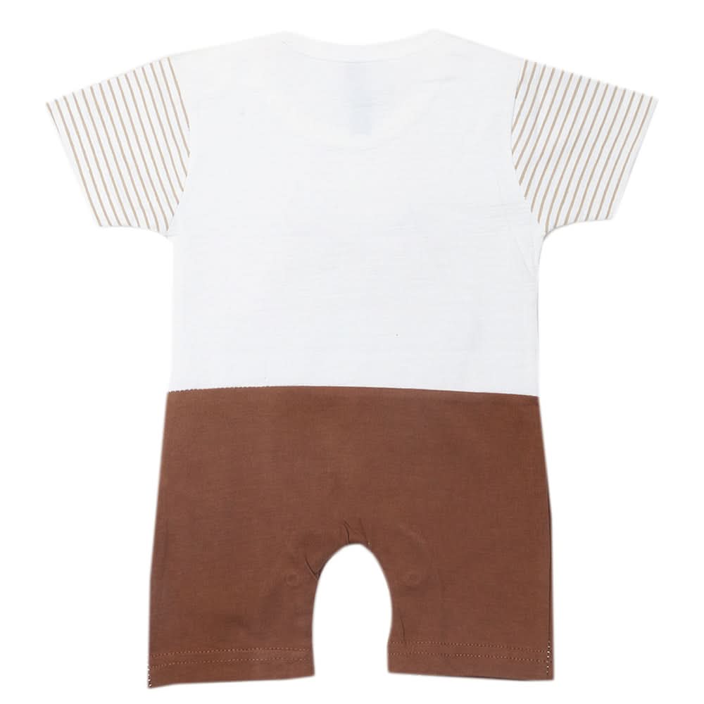Newborn Boys Romper - Dark Brown, Kids, Newborn Boys Rompers, Chase Value, Chase Value