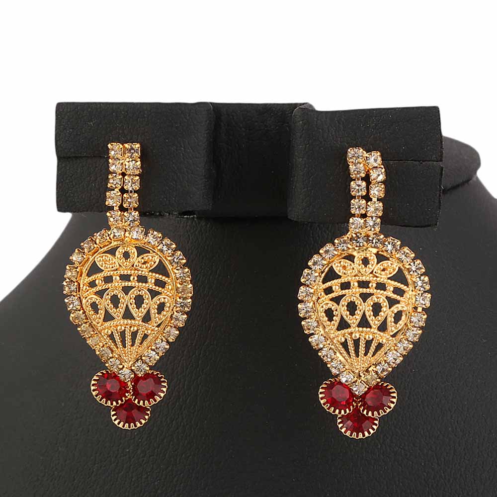 Women's Jewellery Set - Golden & Red, Women, Jewellery Set, Chase Value, Chase Value