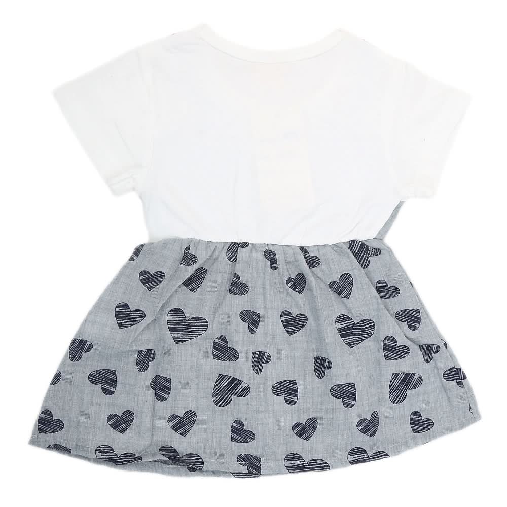 Newborn Girls Frock - Grey, Kids, NB Girls Frocks, Chase Value, Chase Value