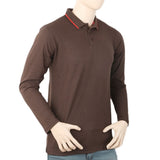 Men's Full Sleeves Polo T-Shirt - Coffee, Men, T-Shirts And Polos, Chase Value, Chase Value