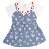 Newborn Girls Frock - Blue, Kids, NB Girls Frocks, Chase Value, Chase Value