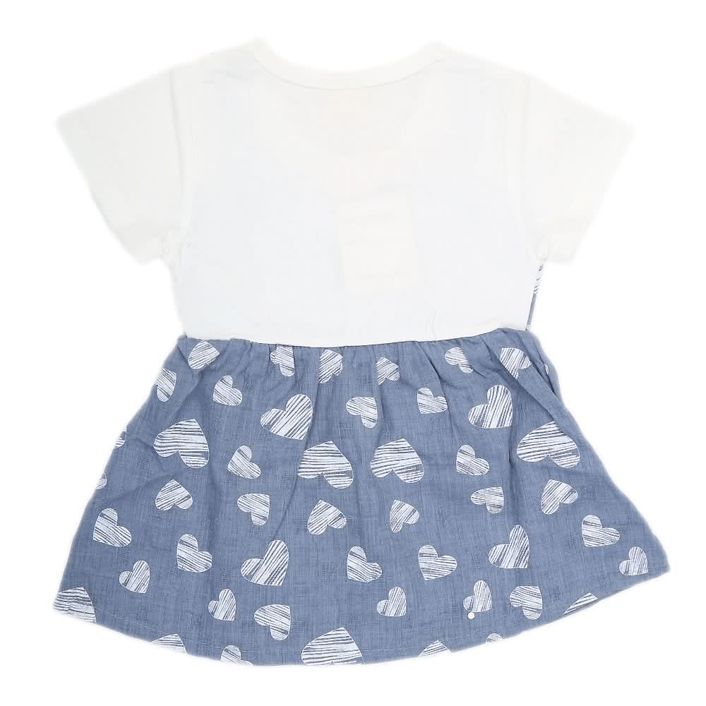Newborn Girls Frock - Blue, Kids, NB Girls Frocks, Chase Value, Chase Value