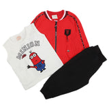 Boys 3 Piece Suit - Red, Kids, Boys Sets And Suits, Chase Value, Chase Value
