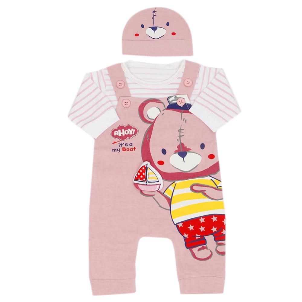 Newborn Boys Full Sleeves Suit - Light Pink, Newborn Boys Winterwear, Chase Value, Chase Value