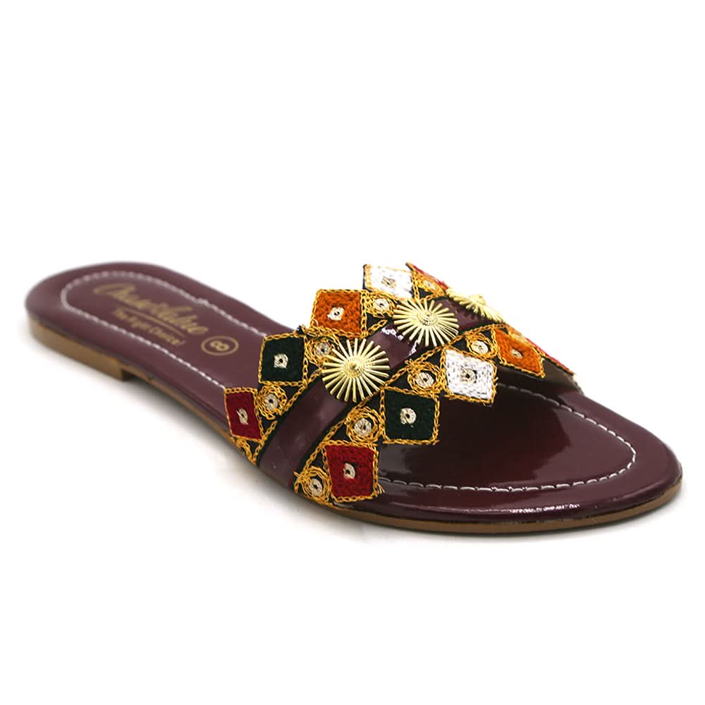 Women's Slippers - Maroon, Women, Slippers, Chase Value, Chase Value