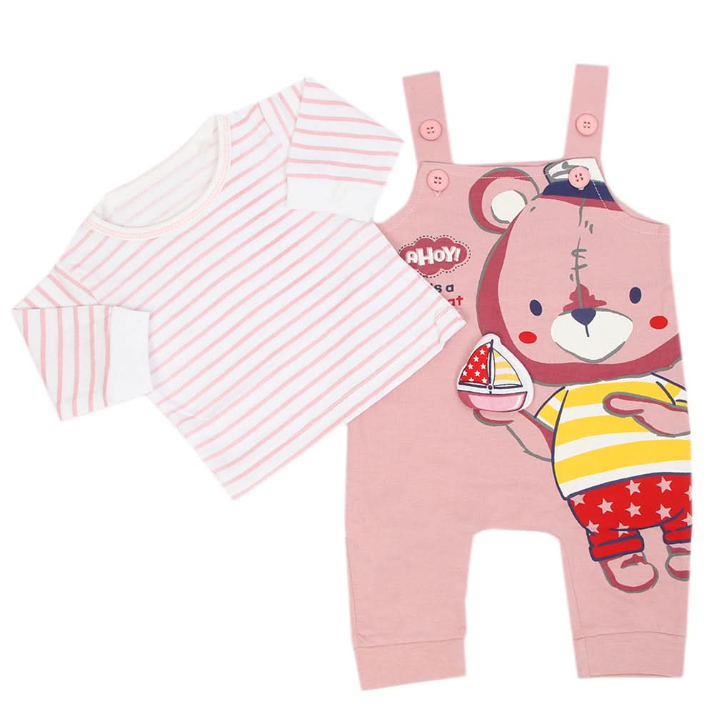 Newborn Boys Full Sleeves Suit - Light Pink, Newborn Boys Winterwear, Chase Value, Chase Value