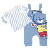 Newborn Boys Full Sleeves Suit - Steel Blue, Newborn Boys Winterwear, Chase Value, Chase Value