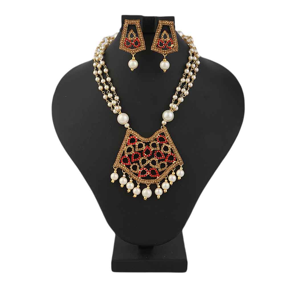 Women's Jewellery Set - Copper & Red, Women, Jewellery Set, Chase Value, Chase Value