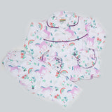 Girls Night Suit - White, Kids, Girls Sets And Suits, Chase Value, Chase Value