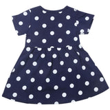 Newborn Girls Half Sleeves Frock - Navy Blue, Kids, Newborn Girls Frocks, Chase Value, Chase Value