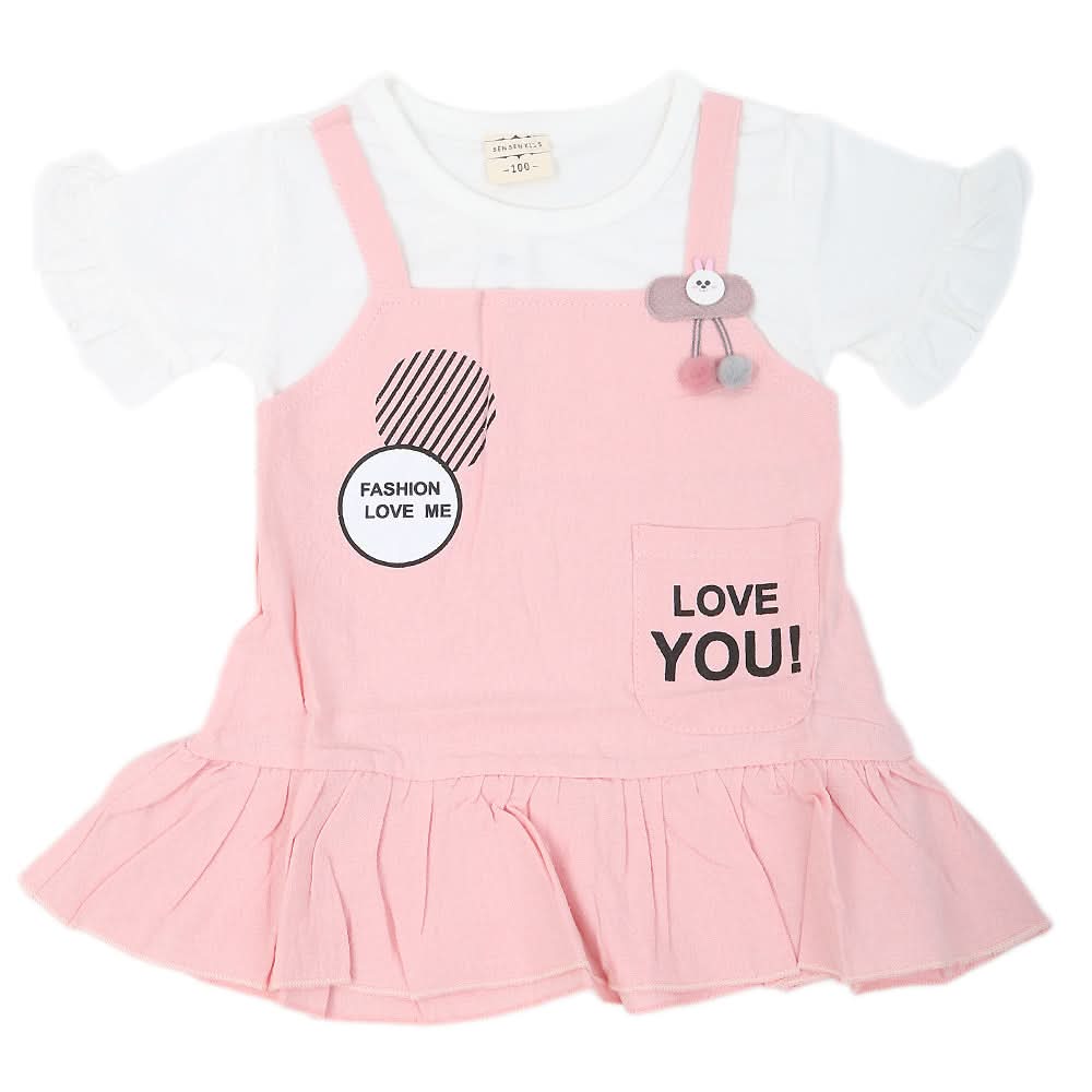 Newborn Girls Frock - Pink, Kids, NB Girls Frocks, Chase Value, Chase Value