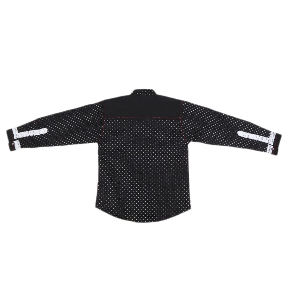 Boys Full Sleeves Casual Shirt - Black, Kids, Boys Shirts, Chase Value, Chase Value