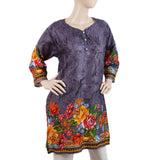 Women Printed Kurti Grey, Women, Ready Kurtis, Chase Value, Chase Value