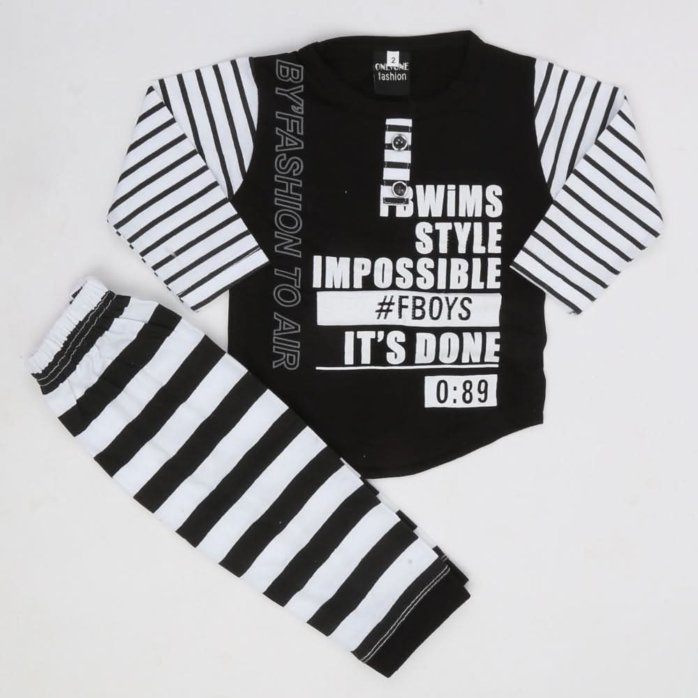 Newborn Boys Suits Full Sleeves - Black, Kids, NB Boys Sets And Suits, Chase Value, Chase Value