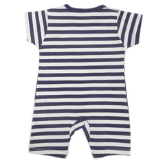 Newborn Unisex Half Sleeves Rompers 2001 - Navy Blue, Kids, NB Boys Rompers, Chase Value, Chase Value