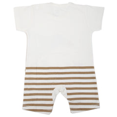 Newborn Unisex Half Sleeves Rompers 2003 - Brown, Kids, NB Boys Rompers, Chase Value, Chase Value
