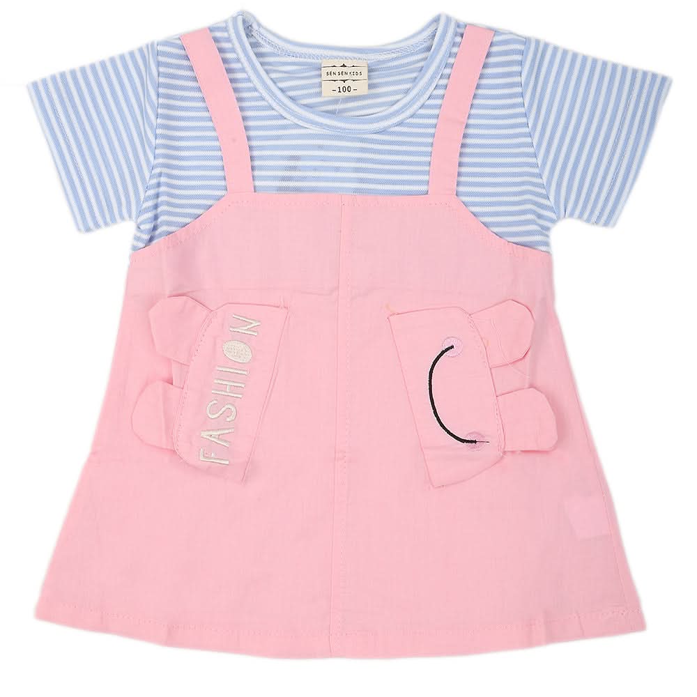 Newborn Girls Frock - Pink, Kids, NB Girls Frocks, Chase Value, Chase Value