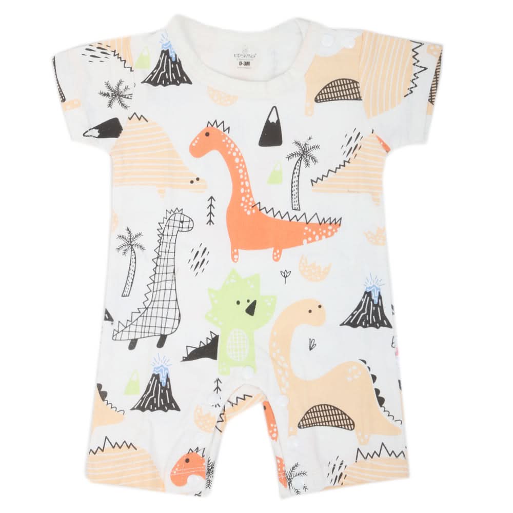 Newborn Unisex Half Sleeves Romper - Multi, Kids, NB Boys Rompers, Chase Value, Chase Value