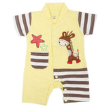 Newborn Unisex Half Sleeves Rompers 2010 - Yellow, Kids, NB Boys Rompers, Chase Value, Chase Value