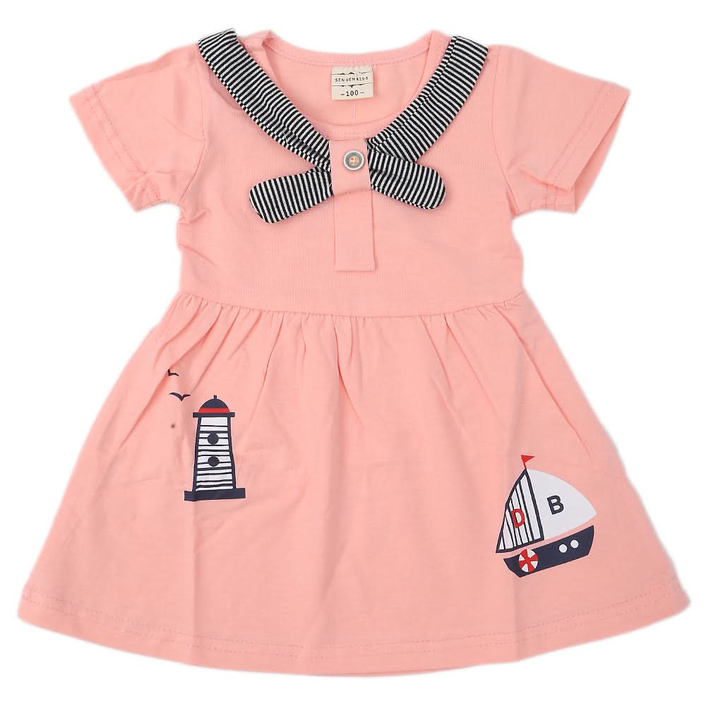 Newborn Girls Frock - Pink, Kids, NB Girls Frocks, Chase Value, Chase Value