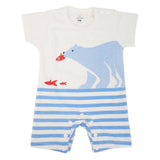 Newborn Unisex Half Sleeves Rompers 2003 - Blue, Kids, NB Boys Rompers, Chase Value, Chase Value