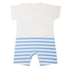 Newborn Unisex Half Sleeves Rompers 2003 - Blue, Kids, NB Boys Rompers, Chase Value, Chase Value
