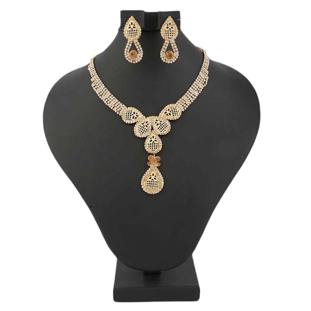 Women's Fancy Jewellery Set - Golden Copper, Women, Jewellery Set, Chase Value, Chase Value