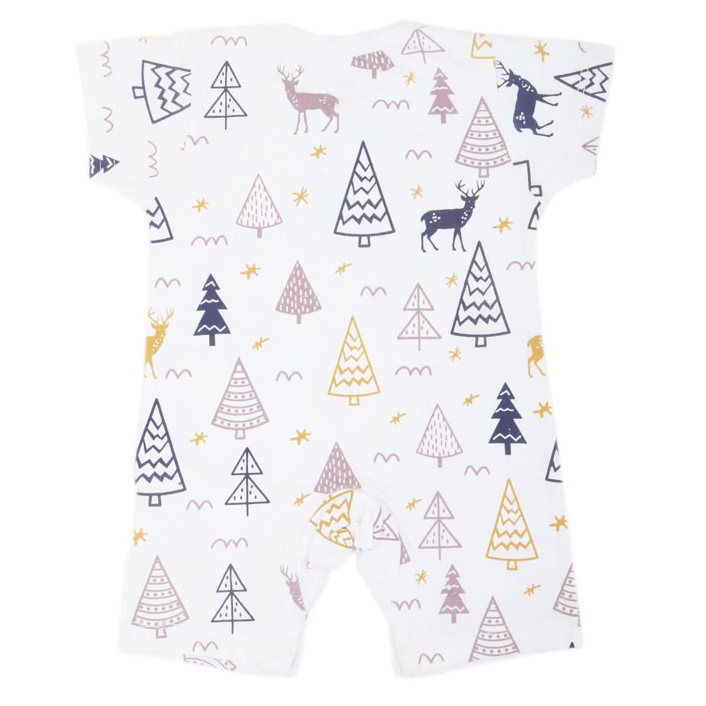 Newborn Unisex Half Sleeves Rompers 2009 - White, Kids, NB Boys Rompers, Chase Value, Chase Value