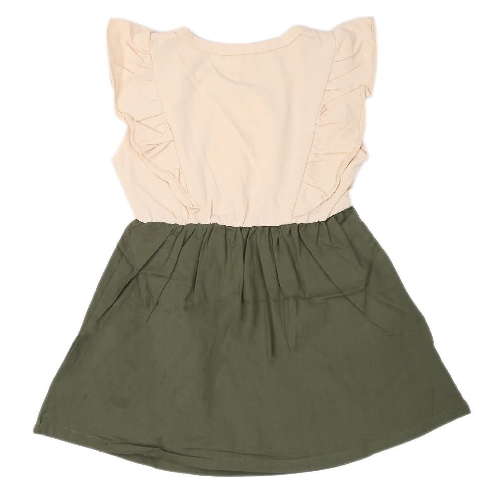 Newborn Girls Frock - Beige, Kids, NB Girls Frocks, Chase Value, Chase Value