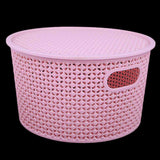 Plastic Basket With Cover - Pink, Home & Lifestyle, Storage Boxes, Chase Value, Chase Value
