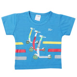 Newborn Boys Half Sleeves T-Shirt - Blue, Kids, Newborn Boys Shirts And T-Shirts, Chase Value, Chase Value