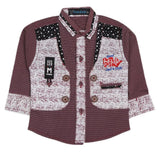 Boys Full Sleeves Casual Shirt - Maroon, Kids, Boys Shirts, Chase Value, Chase Value