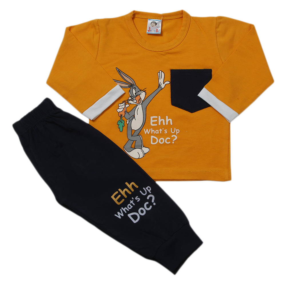 Newborn Boys Full Sleeves Suit 01245 - Yellow, Kids, NB Boys Sets And Suits, Chase Value, Chase Value