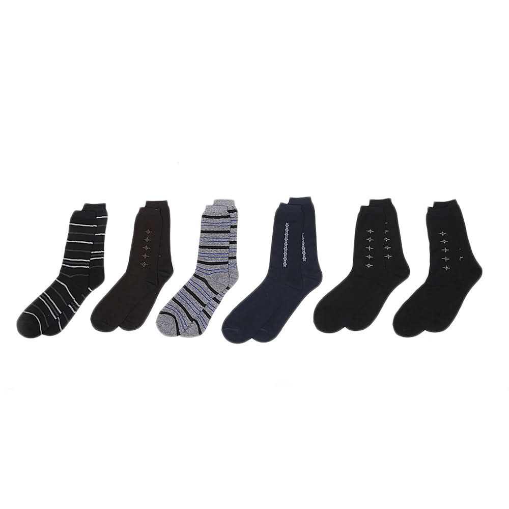 Men's Socks Pack Of 6 - Multi, Men, Mens Socks, Chase Value, Chase Value
