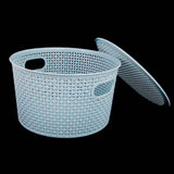 Plastic Basket With Cover - Cyan, Home & Lifestyle, Storage Boxes, Chase Value, Chase Value