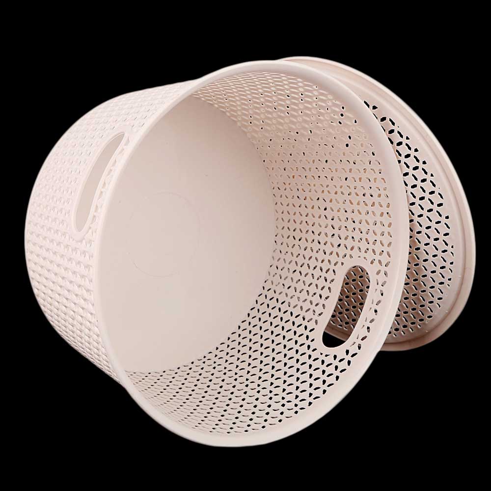 Plastic Basket With Cover - Tea-Pink, Home & Lifestyle, Storage Boxes, Chase Value, Chase Value