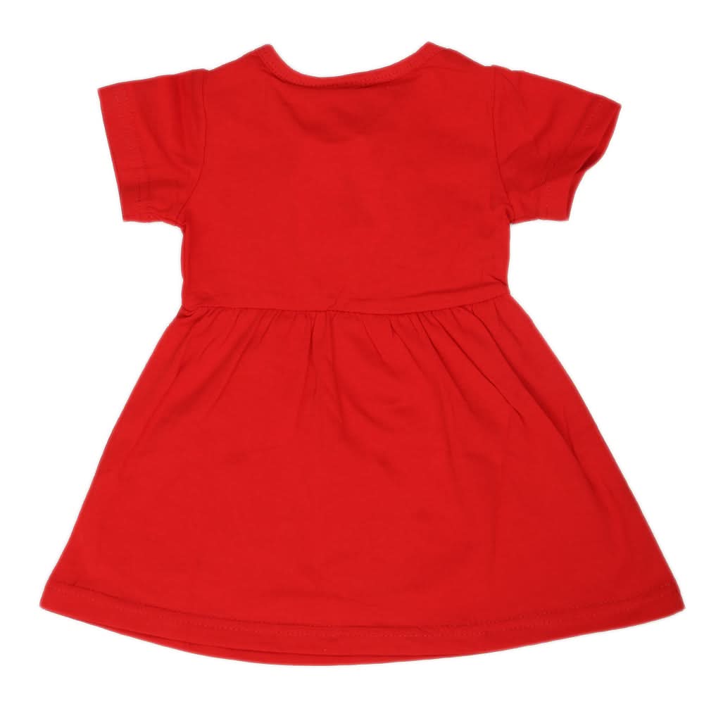 Newborn Girls Frock - Red, Kids, NB Girls Frocks, Chase Value, Chase Value