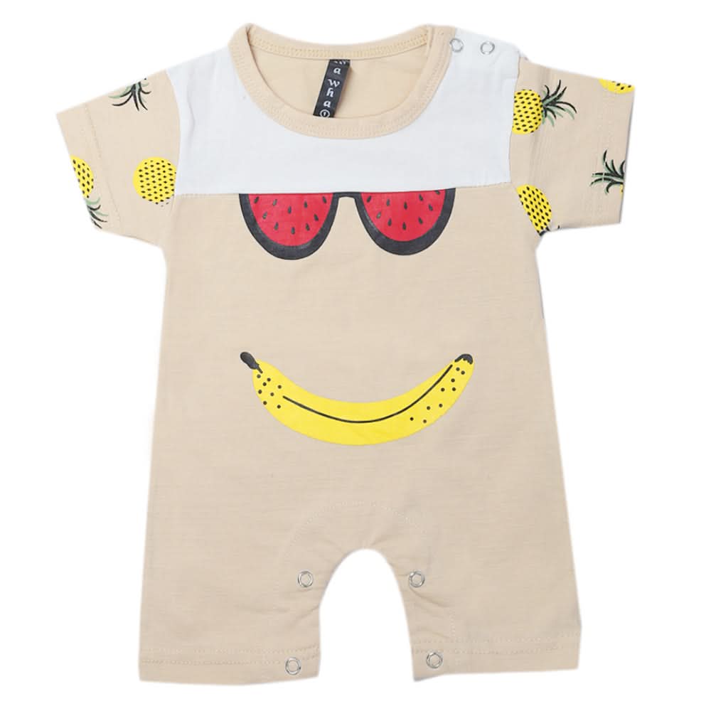 Newborn Boys Romper - Beige, Kids, Newborn Boys Rompers, Chase Value, Chase Value