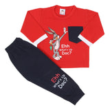 Newborn Boys Full Sleeves Suit 01245 - Red, Kids, NB Boys Sets And Suits, Chase Value, Chase Value