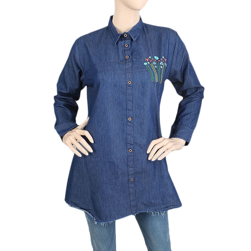 Women's Shirt S-7001-H - Dark Blue, Women's, T-Shirts And Tops, Chase Value, Chase Value