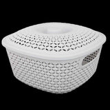 Plastic Basket With Cover - Grey, Home & Lifestyle, Storage Boxes, Chase Value, Chase Value