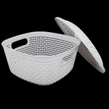Plastic Basket With Cover - Grey, Home & Lifestyle, Storage Boxes, Chase Value, Chase Value