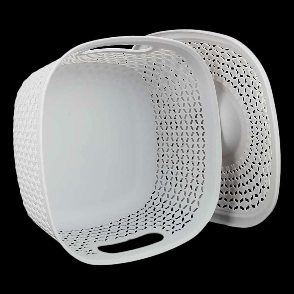 Plastic Basket With Cover - Grey, Home & Lifestyle, Storage Boxes, Chase Value, Chase Value