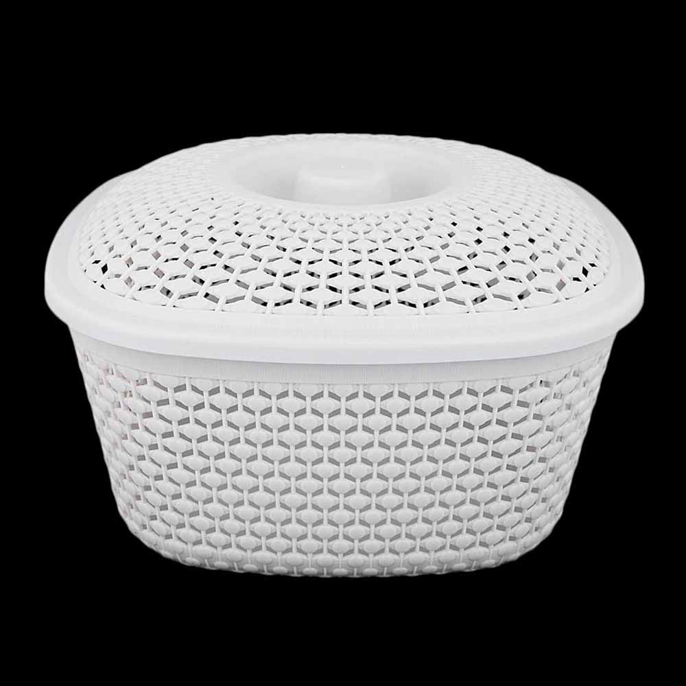 Plastic Basket With Cover - Grey, Home & Lifestyle, Storage Boxes, Chase Value, Chase Value