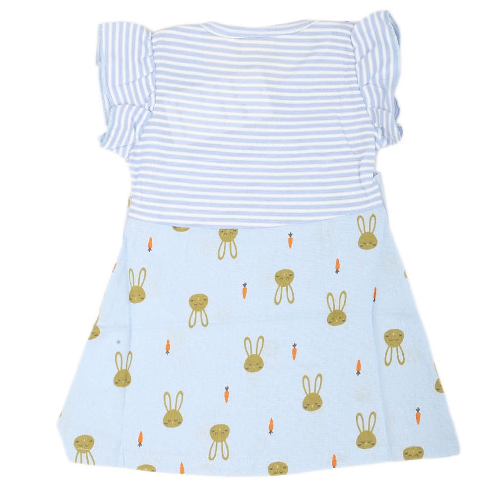 Newborn Girls Frock - Blue, Kids, New Born Girls Frocks, Chase Value, Chase Value