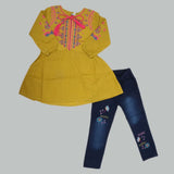 Girls Full Sleeves Suit - Mustard, Kids, Girls Sets And Suits, Chase Value, Chase Value