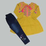 Girls Full Sleeves Suit - Mustard, Kids, Girls Sets And Suits, Chase Value, Chase Value
