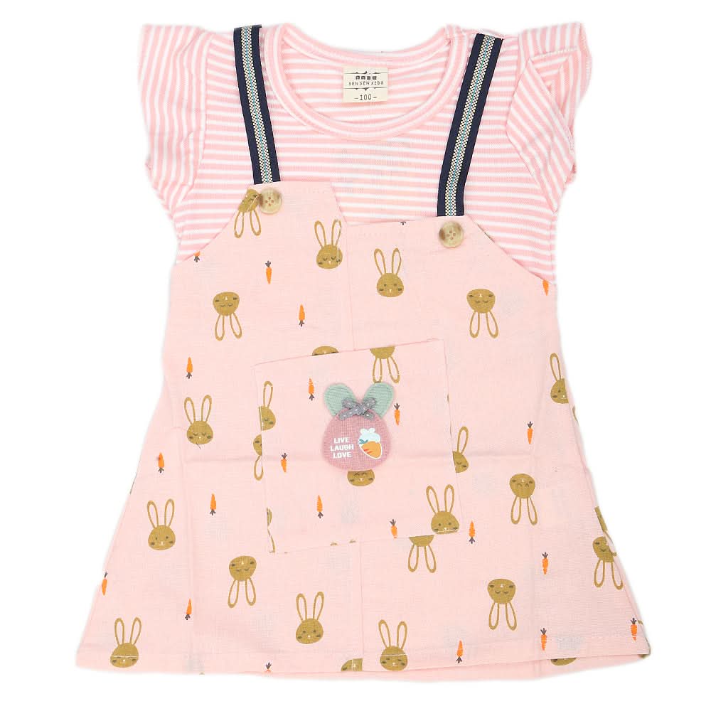 Newborn Girls Frock - Pink, Kids, NB Girls Frocks, Chase Value, Chase Value